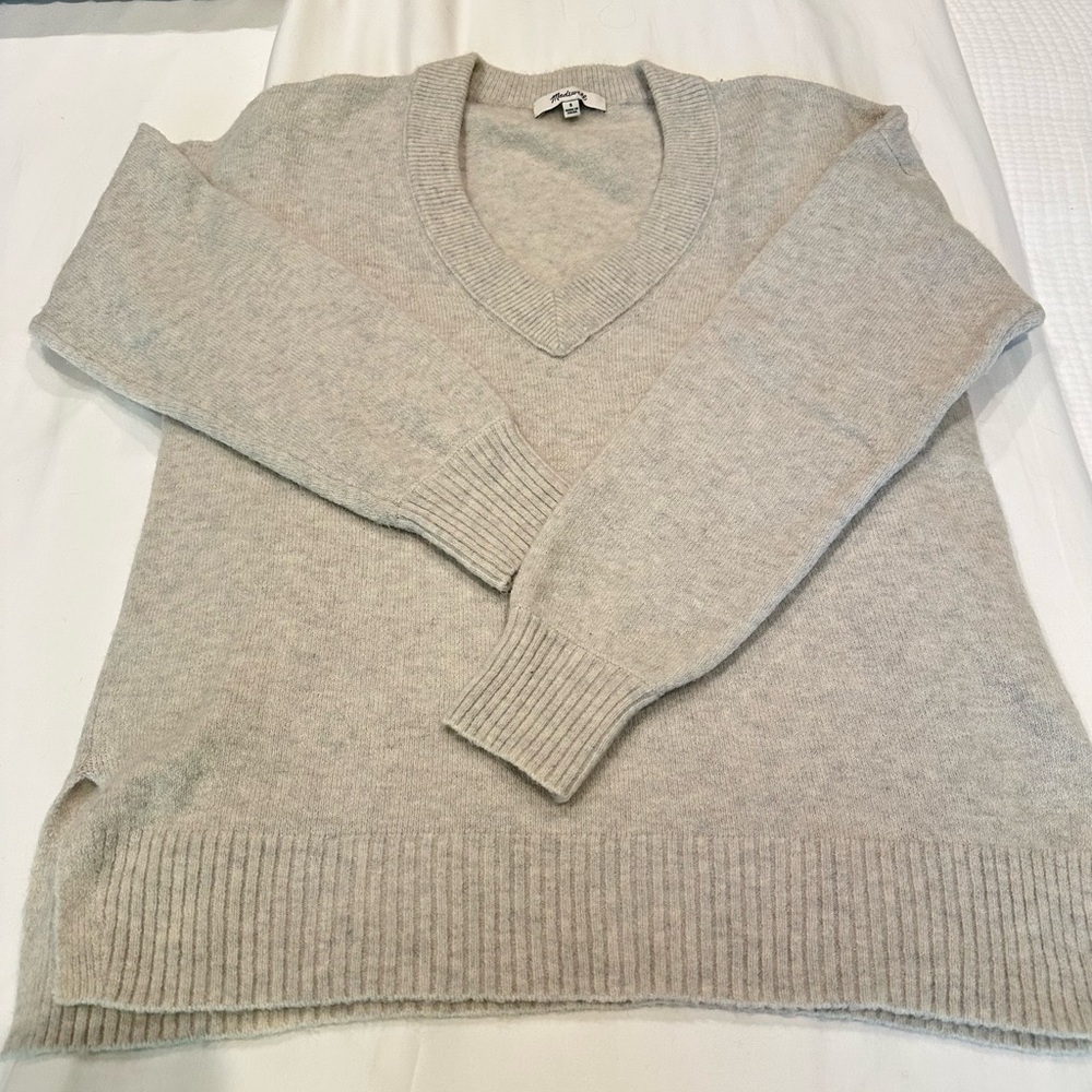 Madewell Light Gray Knit Cardigan